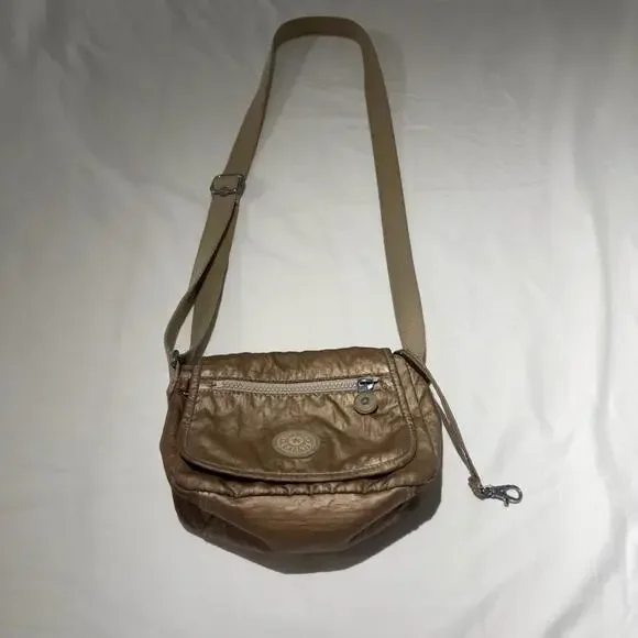 Kipling Sabian Crossbody Purse‎ Gold - Picture 3 of 7